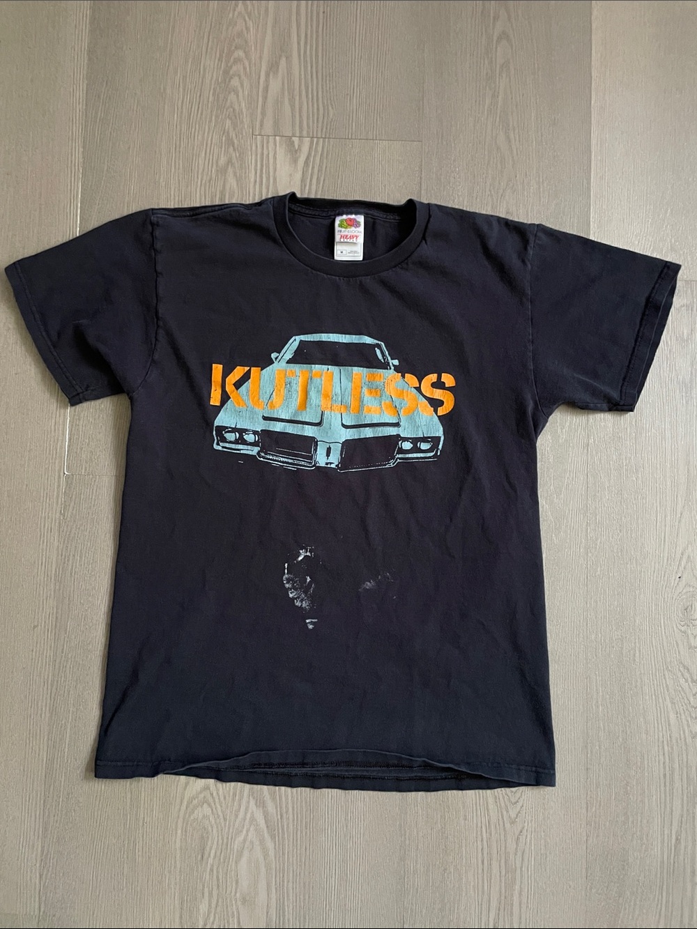 Y2K kutless Christian rock band paint stained t shirt